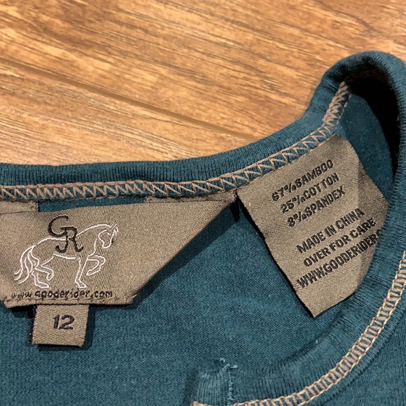 Goode Rider long sleeve quarter button down riding top - Picture 4 of 12